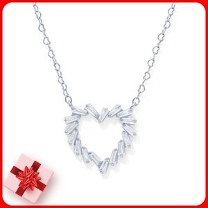 Macy's Open Heart Pendant Necklace for Valentine's Day